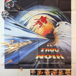Original Vintage French Disney Movie Poster 'Le Trou Noir (The Black Hole-Disney’s Space Opera Adventure)' 1979