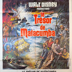 Original Vintage French Disney Movie Poster 'Le Tresor de Matacumba (Treasure of Matacumba)' 1976