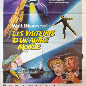 Original Vintage French Disney Movie Poster 'Les Visiteurs D’un Autre Monde (The Return from Witch  Mountain)' 1978