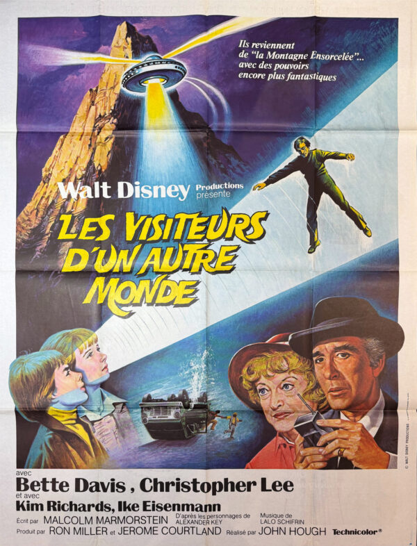 Original Vintage French Disney Movie Poster ‘Les Visiteurs D’un Autre Monde (The Return from Witch  Mountain)’ 1978