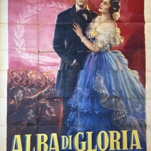 Vintage Italian Movie Poster 'Alba Di Gloria (Young Mr. Lincoln)' 1950