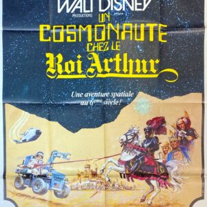 Vintage French Movie Poster 'Un Cosmonaute Roi Arthur (The Spaceman and King Arthur)' 1979