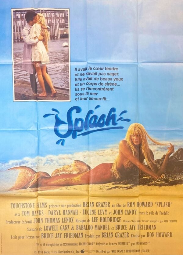 Vintage French Movie Poster ‘Splash’ 1984