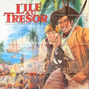 Original Vintage French Disney Movie Poster 'L’ile Au Tresor (Treasure Island)', 1967