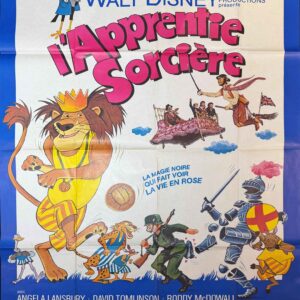Original Vintage French Disney Poster 'L'Apprentie Sorcière (Bedknobs and Broomsticks), 1971