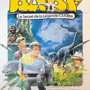 Original Vintage French Disney Movie Poster 'Baby: Le Secret la Légende Oubliée' (Baby: Secret of the Lost Legend), 1985