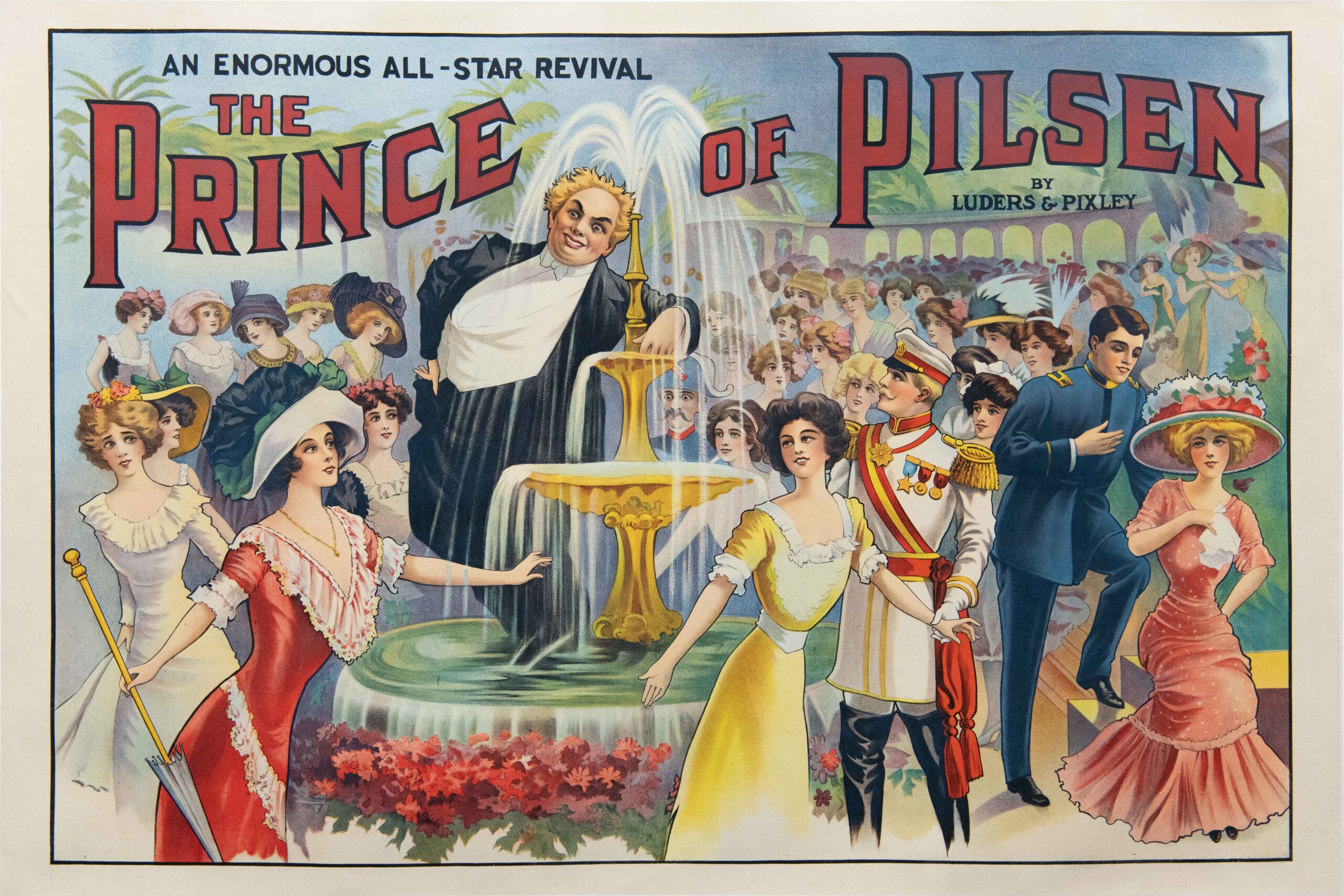 Original Vintage Theater Poster for Prince of Pilsen, 1905