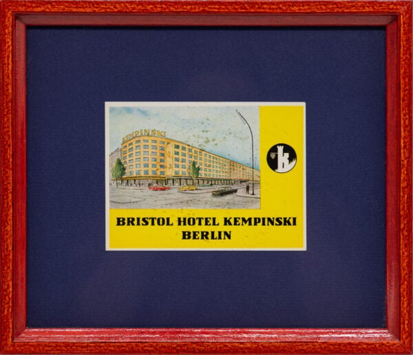 Original Vintage Framed Luggage Travel Labels - Image 2